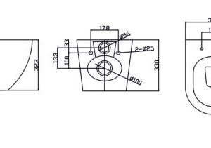Λεκανη Κρεμαστη Σετ Fit 325 Rimless με καλυμμα soft close Hover Image