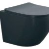 Λεκανη Κρεμαστη FIT RIM OFF BLACK MATT(FIT 325N) Με Καλυμμα