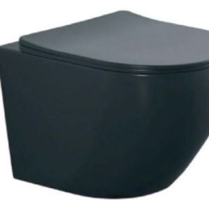 Λεκανη Κρεμαστη FIT RIM OFF BLACK MATT(FIT 325N) Με Καλυμμα