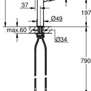 GROHE ESSENCE PROFESSIONAL ΜΠΑΤΑΡΙΑ ΚΟΥΖΙΝΑΣ 30294000 Hover Image