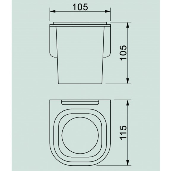 ΠΟΤΗΡΟΘΗΚΗ ELINOR BLACK ICA 5558B