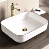 Νιπτηρας Πορσελανης Επιτραπεζιος Icb 874 Golden Edge