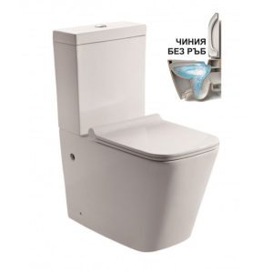 ΛΕΚΑΝΗ SET WC INTERCERAMIC ICC 6480P RIMLESS(BACK TO WALL)
