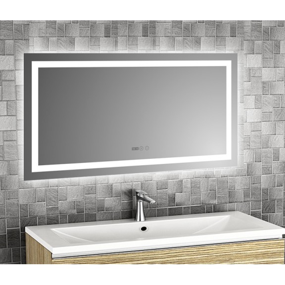 ΚΑΘΡΕΦΤΗΣ ΜΠΑΝΙΟΥ 120X60CM ΜΕ ΦΩΤΙΣΜΟ LED ICL 1795
