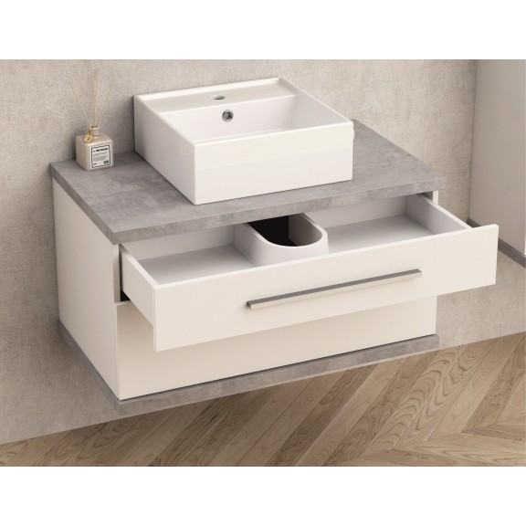 Επιπλο Μπανιου Κρεμαστο 81Χ51cm Με νιπτηρα( Icp 8144-1)