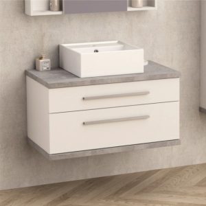 Επιπλο Μπανιου Κρεμαστο 81Χ51cm Με νιπτηρα( Icp 8144-1)