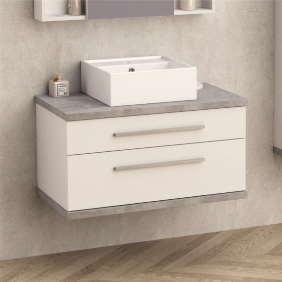 Επιπλο Μπανιου Κρεμαστο 81Χ51cm Με νιπτηρα( Icp 8144-1)