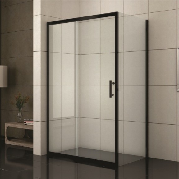 Καμπίνα γωνιακή ντουζ, Black ICL 1506B  100x80x185