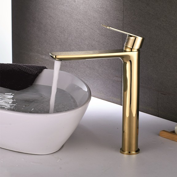 Μπαταρία Νιπτήρα Ψηλή InterCeramic ICF 1180505 GOLD