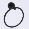 Κρικος Στρογγυλος Inox Dram Black Matt