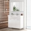 ΕΠΙΠΛΟ ΜΠΑΝΙΟΥ LUNA 100 WHITE(5FLU100WH)
