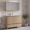 Επιπλο Μπανιου Πληρες Σετ Malaga 100 Walnut