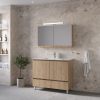Eπιπλο Μπανιου Πληρες Σετ Malaga 80 Walnut