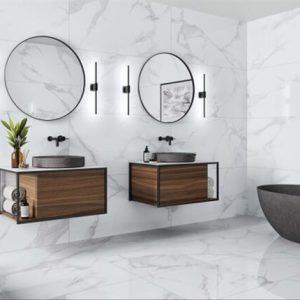 Πλακακι Μπανιου Σειρα Statuario Elegant Glossy 60X120cm