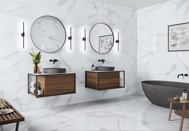 Πλακακι Μπανιου Σειρα Statuario Elegant Glossy 60X120cm