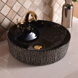 Επιτραπεζιος Νιπτηρας Πορσελανης 870Β with decoration 44Χ44cm