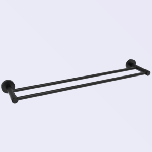 Πετσετοθηκη Διπλη 60cm Inox Dream Black Matt
