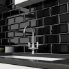 Πλακακι Τοιχου 10X20cm METRO NEGRO GLOSSY