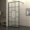 Interceramic (115) διαχωριστικό ντουζιέρας Βlack