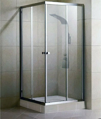ΚΑΜΠΙΝΑ ΝΤΟΥΣ SQUARE SHOWER  KΡΥΣΤΑΛΛΟ