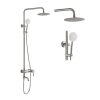 Στηλη ντους 3 Εξοδων Round Inox(22-053)