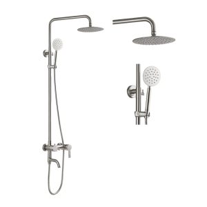 Στηλη ντους 3 Εξοδων Round Inox(22-053)