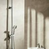 Tema Roma μπαταρία Ντουζ με κολώνα 3 εξόδων Inox 53252