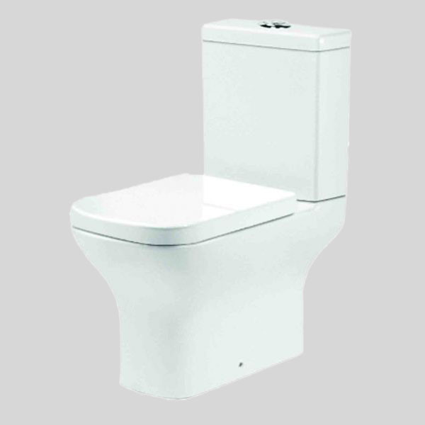 Λεκανη Wc Set Suite Square Rimless 60,5cm  Πληρες(77-8594)