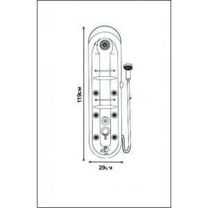 Στηλη Υδρομασαζ ICSH 3098 InterCeramic Hover Image
